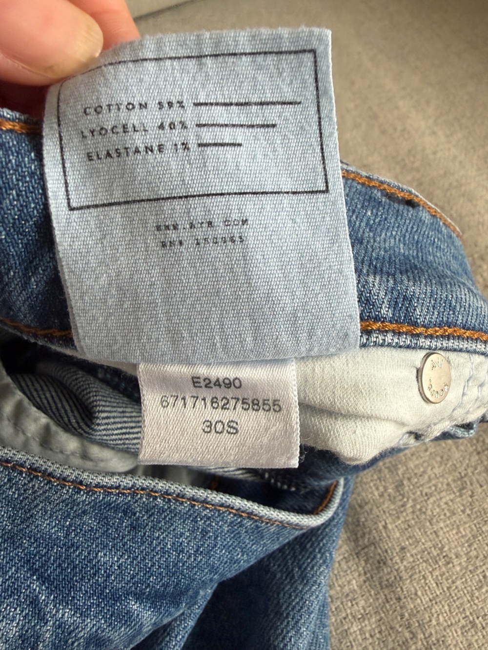AYR The LaLa Jean size 30s - up to 5’5” - straight leg - made in USA - Picture 5 of 8